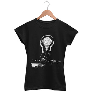 Techno Scream Women's Fitted T-Shirt | Techno Outfit