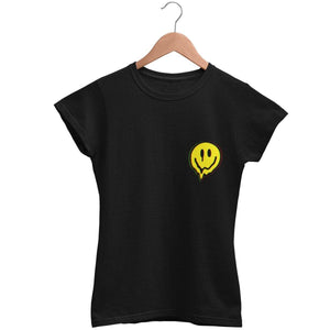 Acid Smiley Women's Fitted T-Shirt | Techno Outfit