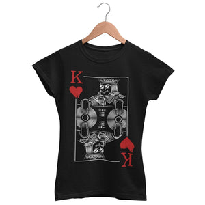 Dj King Women's Fitted T-Shirt | Techno Outfit