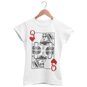 Dj Queen Women's Fitted T-Shirt | Techno Outfit