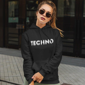 Techno Visual Effect Hoodie | Techno Outfit