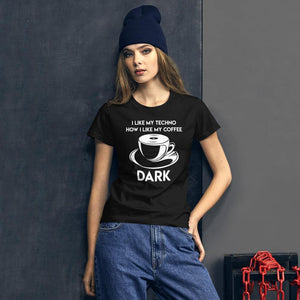 Techno Coffee Women's Fitted T-Shirt | Techno Outfit