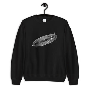 Vinyl Space Sweatshirt | Techno Outfit