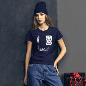 Techno Addict Women's Fitted T-Shirt | Techno Outfit