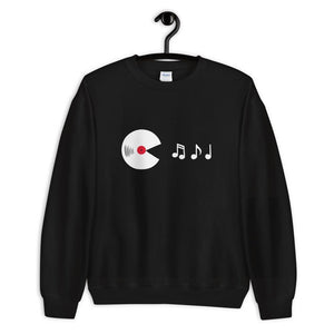 Vinyl Eats Music Notes Sweatshirt | Techno Outfit