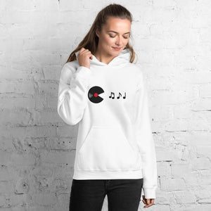 Vinyl Eats Music Notes Hoodie | Techno Outfit