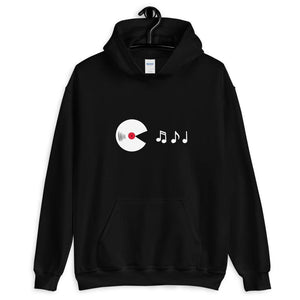 Vinyl Eats Music Notes Hoodie | Techno Outfit