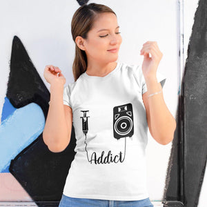 Techno Addict Women's Fitted T-Shirt | Techno Outfit