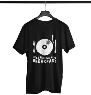 I Eat Techno For Breakfast Softstyle T-Shirt | Techno Outfit