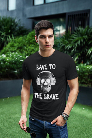 Rave To The Grave Softstyle T-Shirt | Techno Outfit