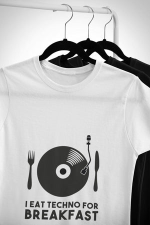 I Eat Techno For Breakfast Softstyle T-Shirt | Techno Outfit