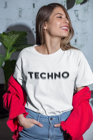 Techno Visual Effect Softstyle T-Shirt | Techno Outfit