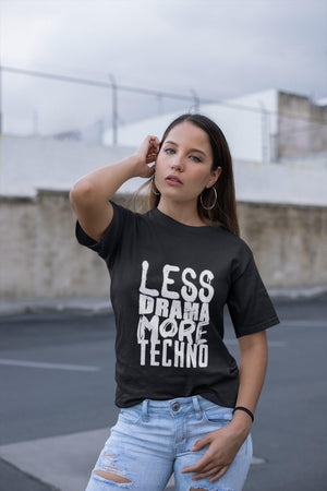 Less Drama More Techno Softstyle T-Shirt | Techno Outfit