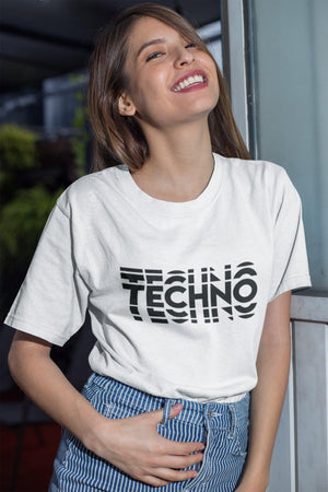 Techno Visual Effect 2 Softstyle T-Shirt | Techno Outfit
