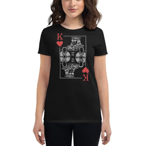 Dj King Women's Fitted T-Shirt | Techno Outfit