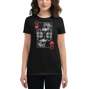 Dj Queen Women's Fitted T-Shirt | Techno Outfit