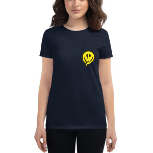 Acid Smiley Women's Fitted T-Shirt | Techno Outfit