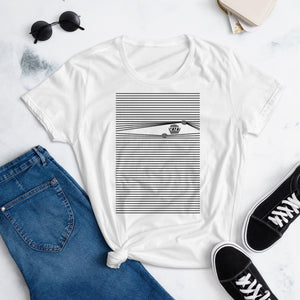 Closed Window Women's Fitted T-Shirt | Techno Outfit