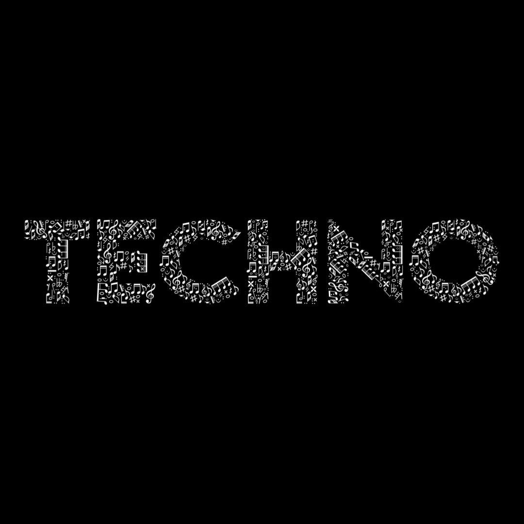 Techno Music Notes Collection