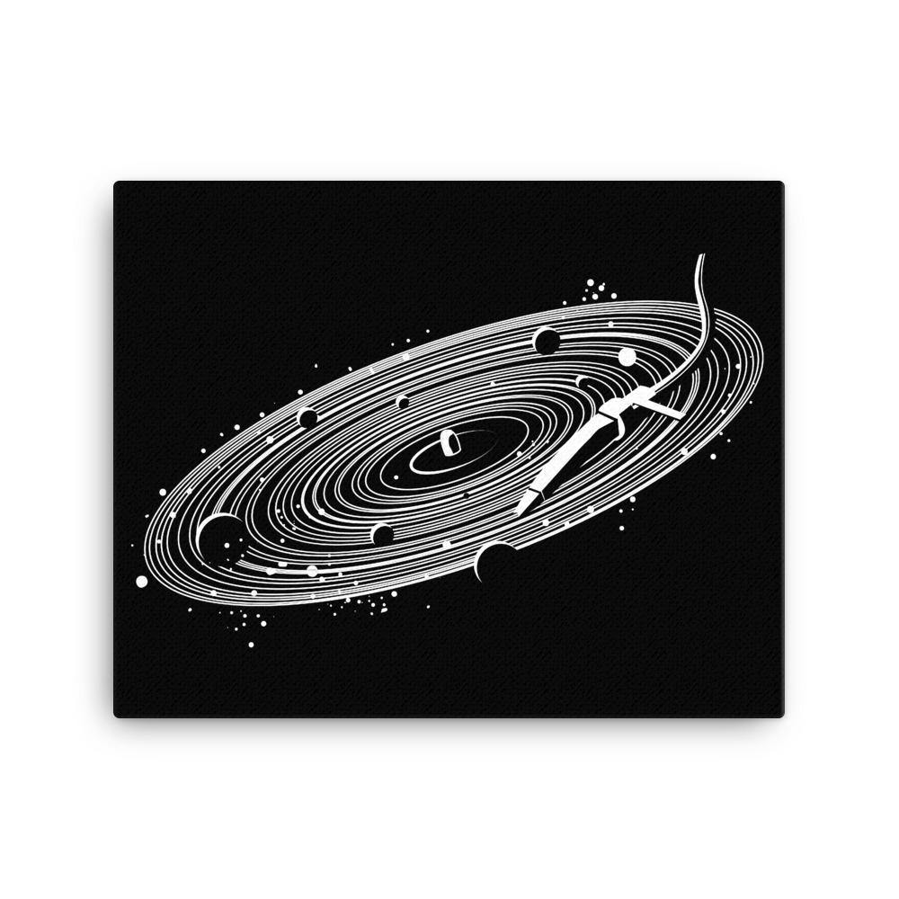 Vinyl Space Canvas | Techno Outfit