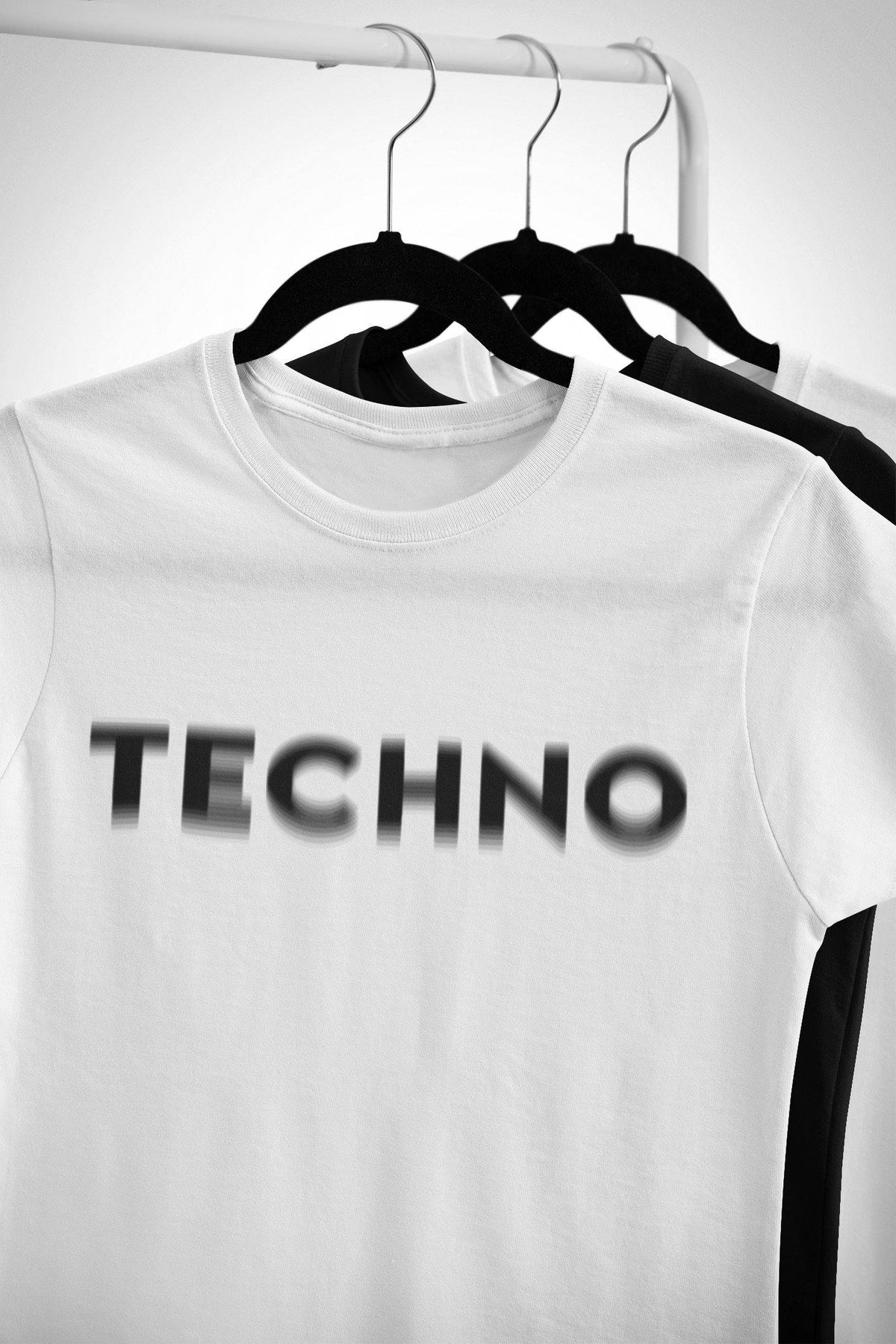 Techno Visual Effect Softstyle T-Shirt | Techno Outfit