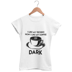 Techno Coffee Women's Fitted T-Shirt | Techno Outfit