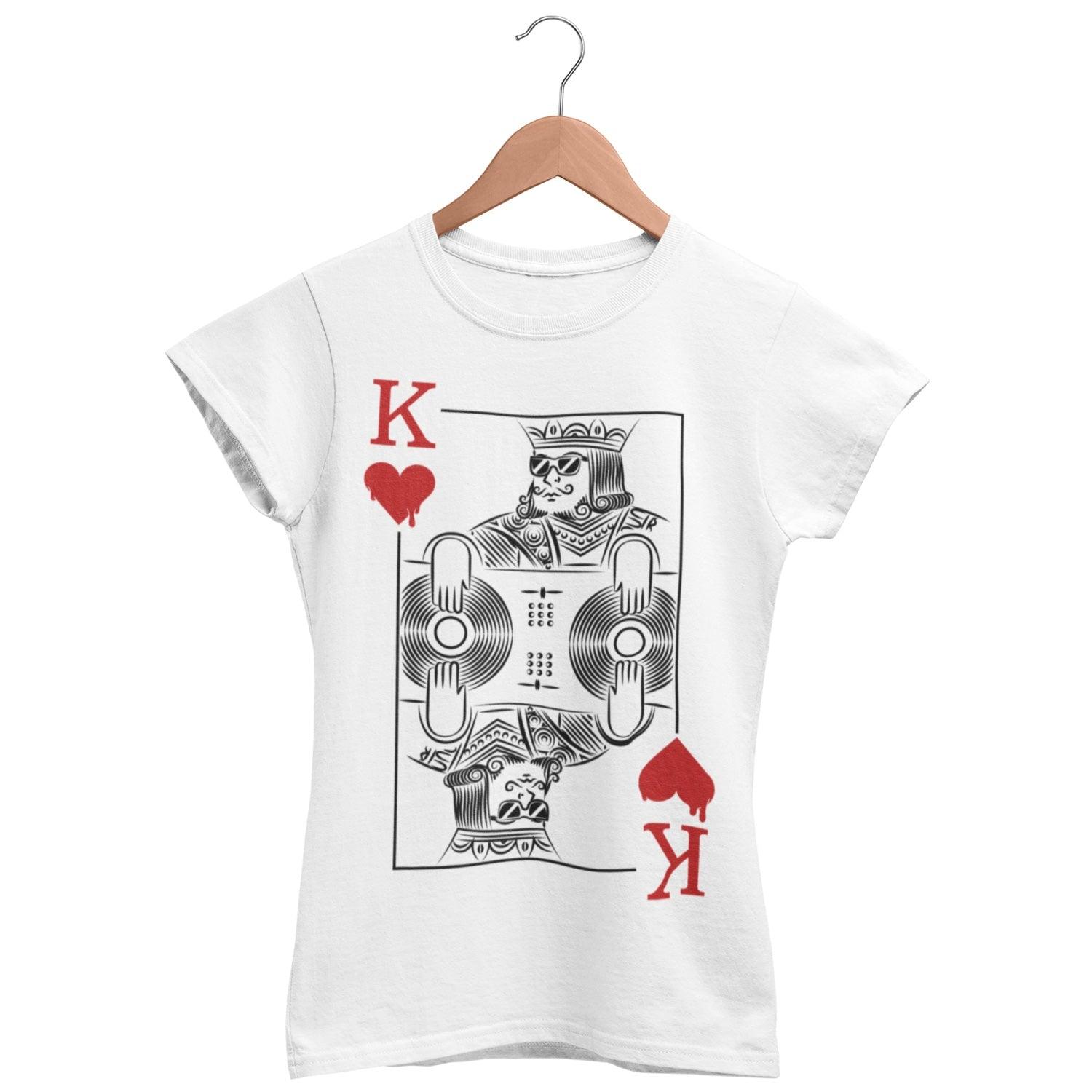Dj King Women's Fitted T-Shirt | Techno Outfit