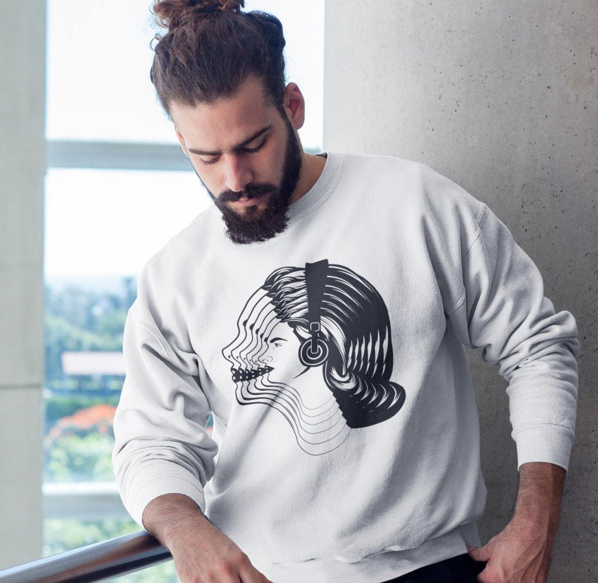 Women Visual Effect Sweatshirt | Techno Outfit