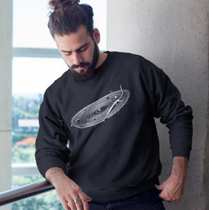 Vinyl Space Sweatshirt | Techno Outfit