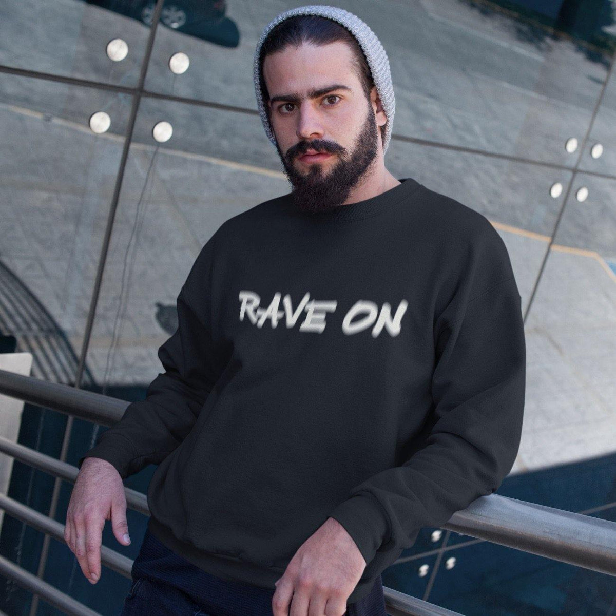 Rave On Visual Effect Sweatshirt | Techno Outfit