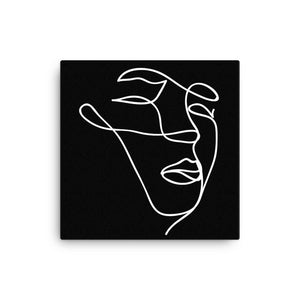 Minimalist Face Canvas | Techno Outfit