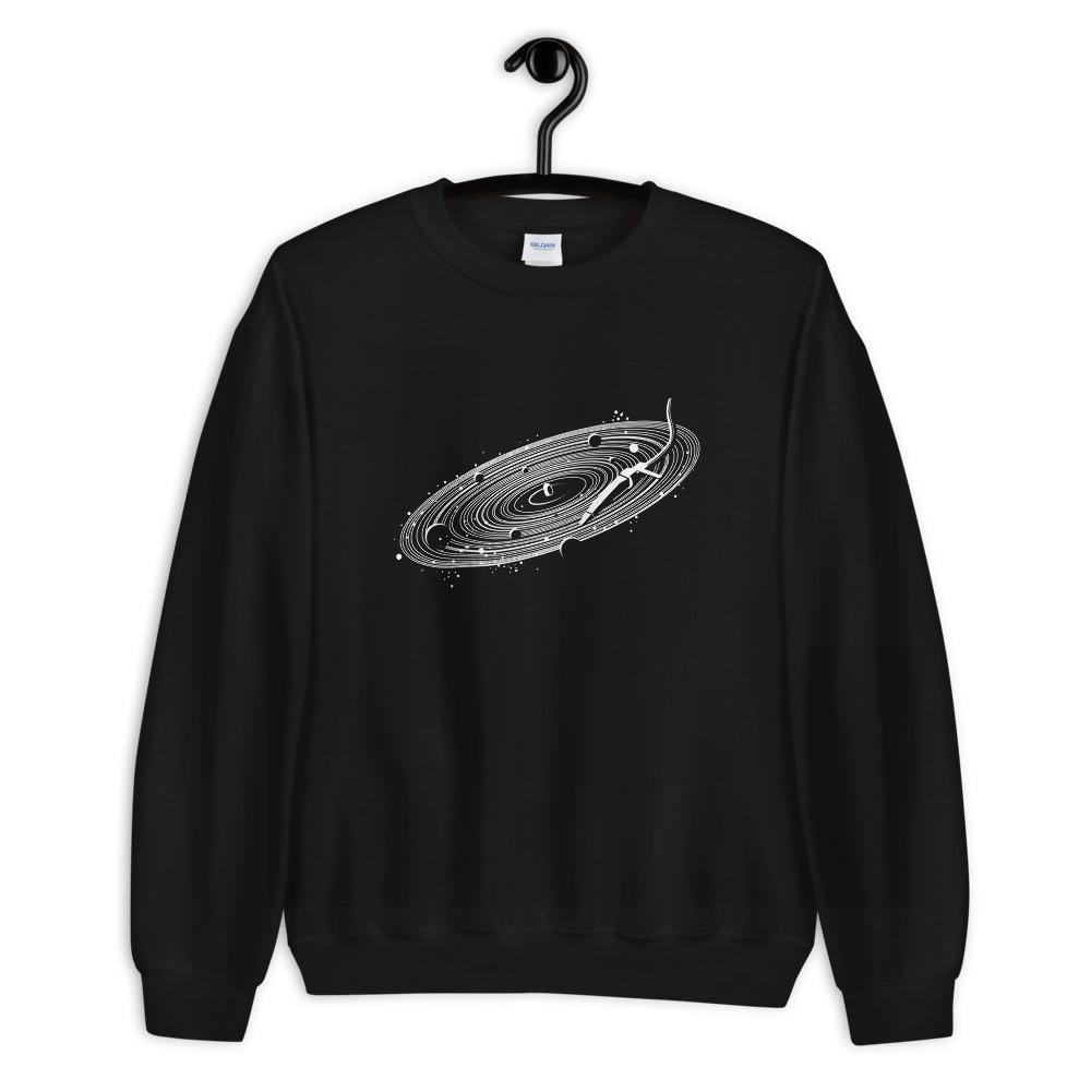 Vinyl Space Sweatshirt | Techno Outfit