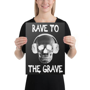 Rave To The Grave Canvas | Techno Outfit