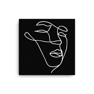 Minimalist Face Canvas | Techno Outfit