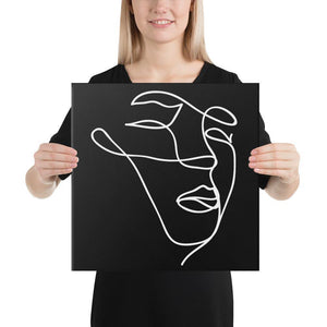 Minimalist Face Canvas | Techno Outfit