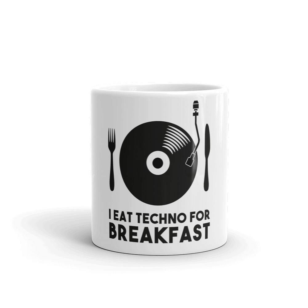 I Eat Techno For Breakfast Mug | Techno Outfit