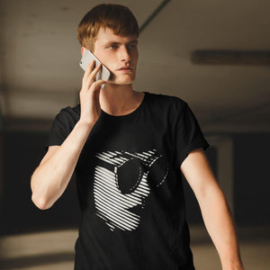 Abstract Face Softstyle T-Shirt | Techno Outfit
