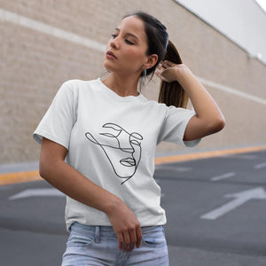 Minimalist face Softstyle T-Shirt | Techno Outfit