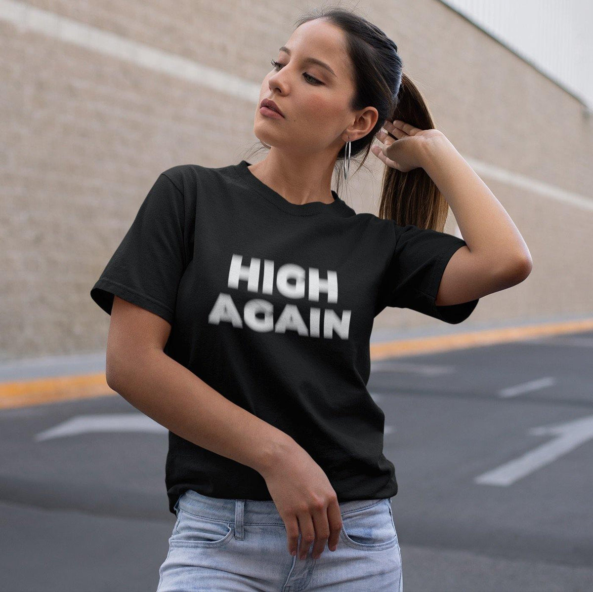 High Again Visual Effect Softstyle T-Shirt | Techno Outfit