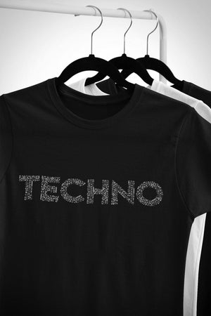 Techno Music Notes Softstyle T-Shirt | Techno Outfit