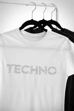Techno Music Notes Softstyle T-Shirt | Techno Outfit