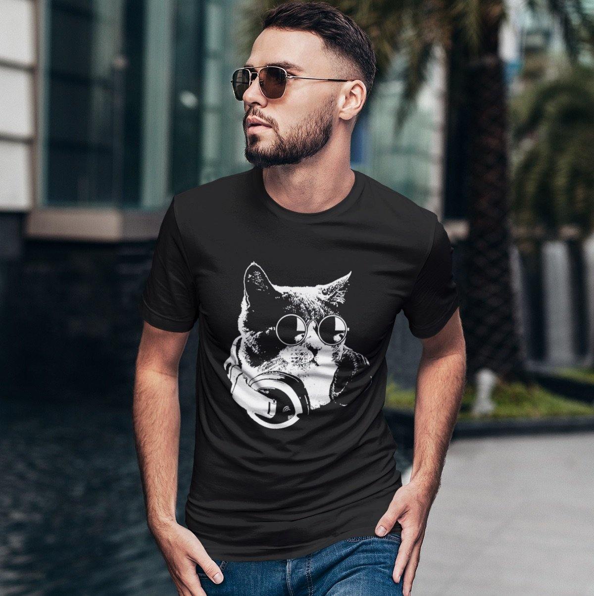 Techno Cat Softstyle T-Shirt | Techno Outfit
