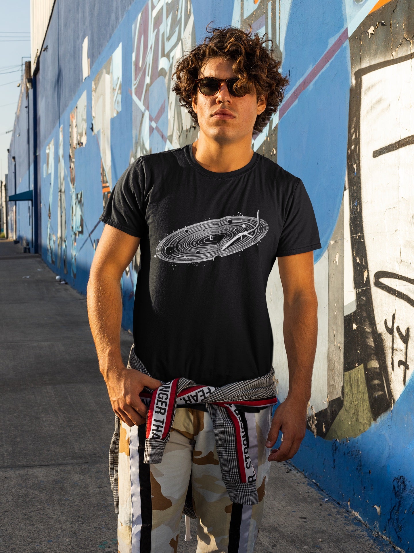 Vinyl Space Softstyle T-Shirt | Techno Outfit