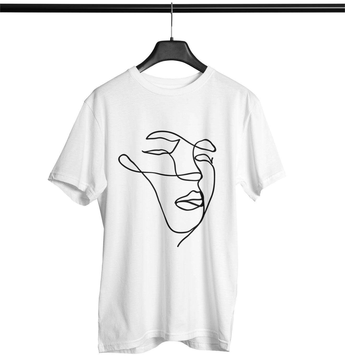 Minimalist face Softstyle T-Shirt | Techno Outfit