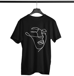 Minimalist face Softstyle T-Shirt | Techno Outfit