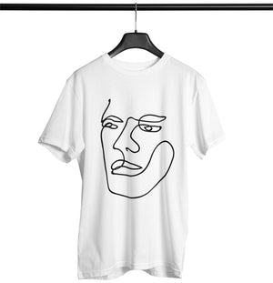Minimalist Face 2 Softstyle T-Shirt | Techno Outfit