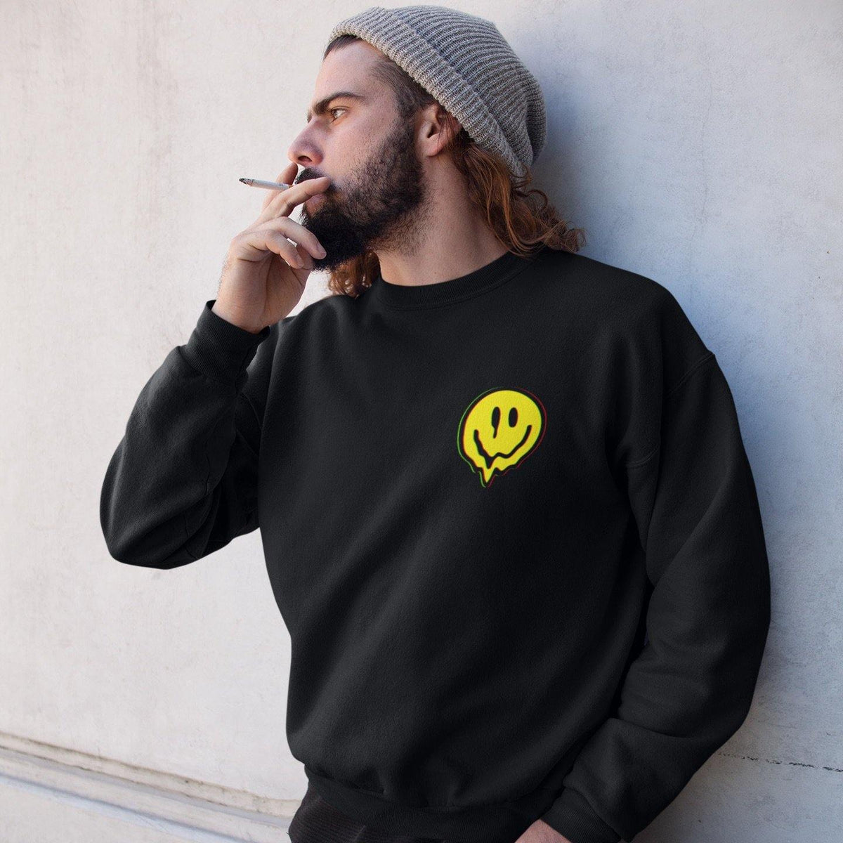 Acid Smiley Sweatshirt | Techno Outfit