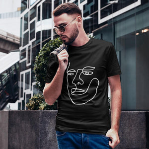 Minimalist Face 2 Softstyle T-Shirt | Techno Outfit