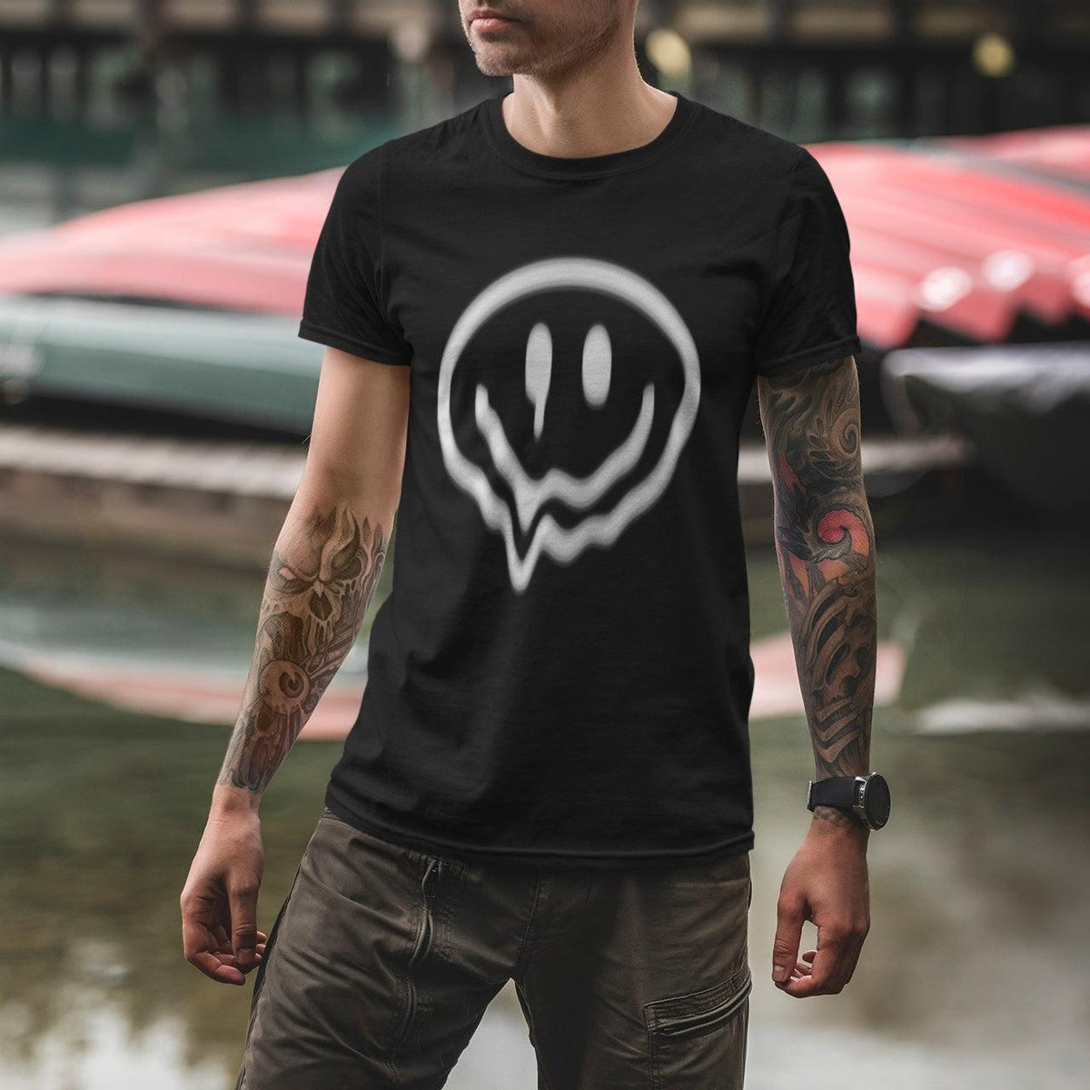 Acid Smiley 2 Softstyle T-Shirt | Techno Outfit