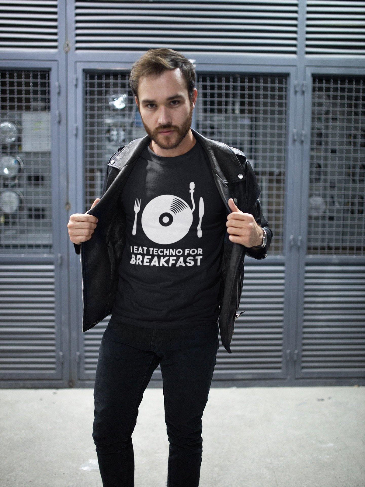 I Eat Techno For Breakfast Softstyle T-Shirt | Techno Outfit